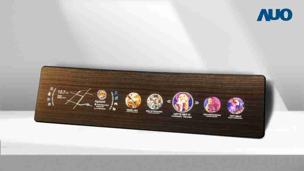 银河集团研发全球最高穿透度达80%的AmLED木纹显示器，，，可于使用时呈现高亮度、、清晰可见的信息，，，，并在不使用时回归为单纯的饰板，，节能兼具美观