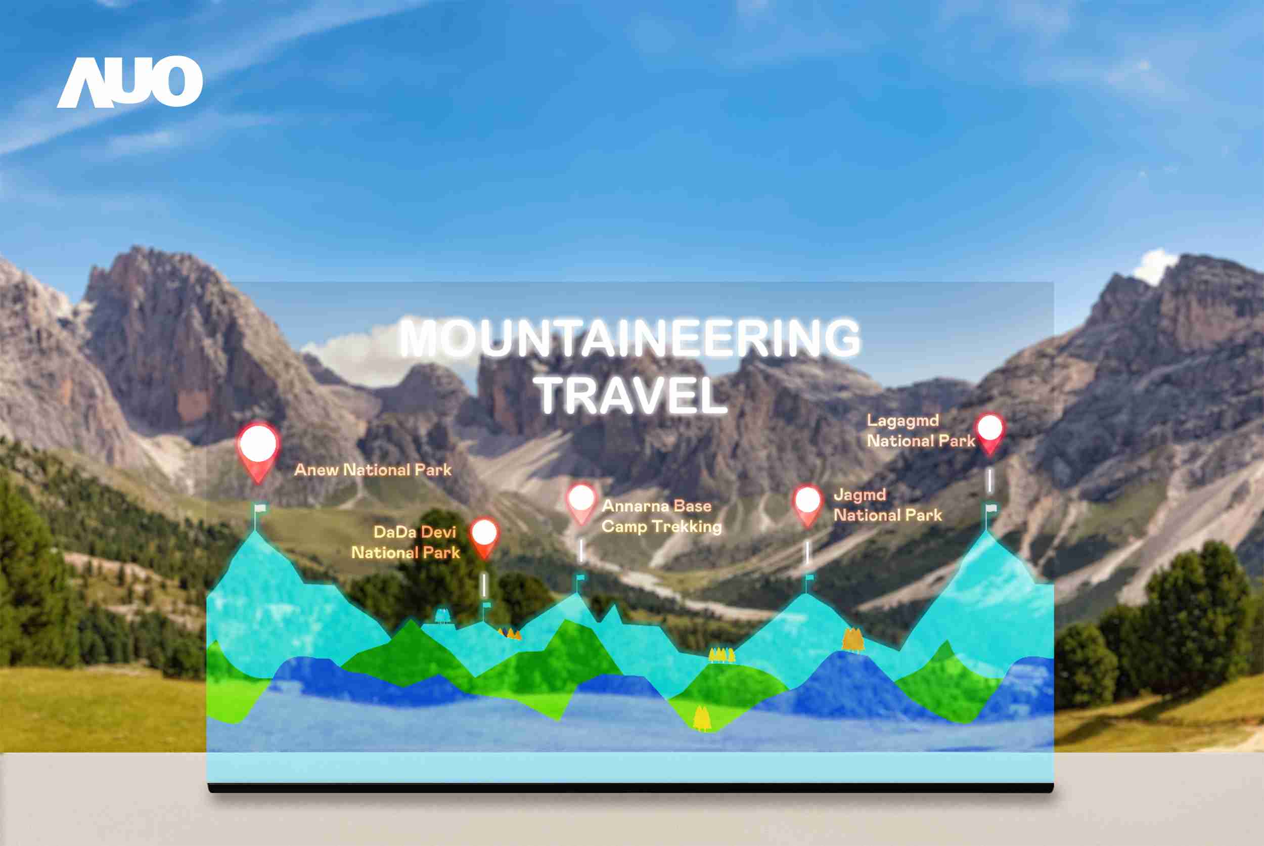 银河集团展示全球单片尺寸最大(*)42吋透明Micro LED显示器拼接而成的〝64吋透明Micro LED显示器〞，，，具备高透明度、、、1,000 nits高亮度、、广色域、、、采用三边无边框的无缝拼接等多重特色，，，，呈现超高清、、、、细腻画质而不遮挡后方视觉，，，满足层峰需求，，可广泛运用于零售、、艺术展览或商业空间等场域